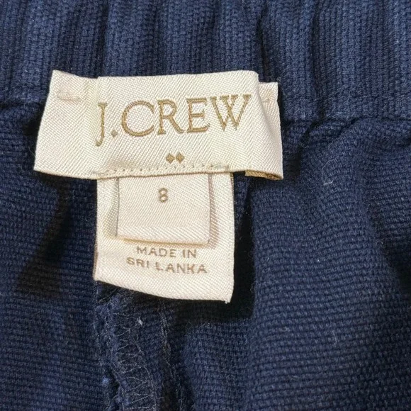 J. Crew Navy Womens Chino Shorts 8 Cotton Preppy Minimalist Casual Chic Travel - Picture 6 of 8
